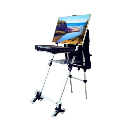 CONGRUI Integrierte Staffelei Auto Outdoor Multifunktionaler Malwagen Silent Wheel Künstler Öl Staffelei für Malerei Ständer von CONGRUI