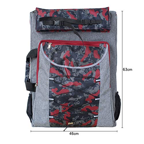 CONGRUI Künstler-Portfolio-Rucksack, Staffelei-Tasche, Leinwand, Zeichenbrett, Aufbewahrungstasche, Rot CONGRUI Künstler-Portfolio-Rucksack, Staffelei-Tasche, Leinwand, Zeichenbrett, Aufbewahrungstasche, Rot von CONGRUI