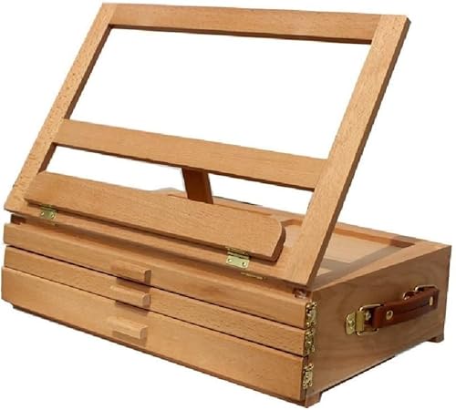CONGRUI Künstler-Staffelei aus Holz, mit Schublade, Tischkasten, tragbar, Schreibtisch-Malerei, Kunstbedarf CONGRUI Künstler-Staffelei aus Holz, mit Schublade, Tischkasten, tragbar, Schreibtisch-Malerei, Kunstbedarf von CONGRUI