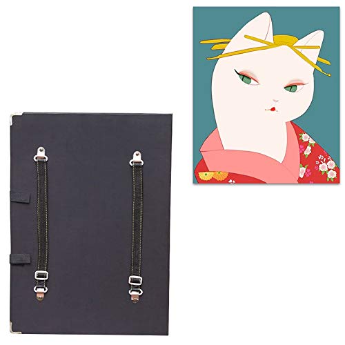 CONGRUI Kunst-Zeichenbrett-Tisch mit Papiertüte, für den Außenbereich, Leinwand, Ketchpad, Schulterrücken (Schwarz, 4K) von CONGRUI