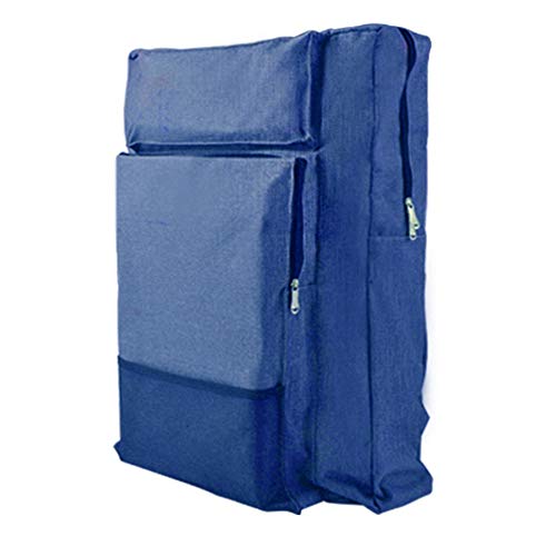 CONGRUI Kunsttasche für Zeichenbrett, Malset, Reise-Skizzentasche für Skizzierwerkzeuge, Leinwand, Malerei, Kunstbedarf für Künstler (Blau-C) von CONGRUI