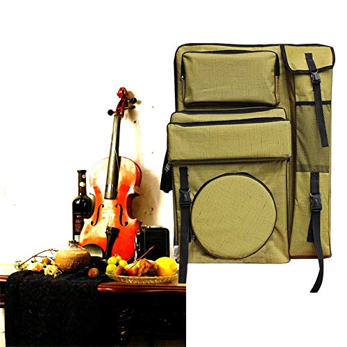 CONGRUI Malen für den Innen- und Außenbereich, ideal für Leinwand, tragbar, einzelne Rückseite, doppelte Rückseite, Zeichenbrett-Tasche (gelb) von CONGRUI