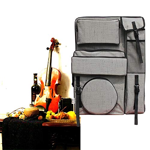 CONGRUI Malen für den Innen- und Außenbereich, ideal für Leinwand, tragbar, einzelne Rückseite, doppelte Rückseite, Zeichenbrett-Tasche (grau) von CONGRUI