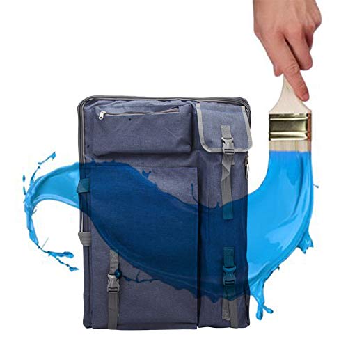 CONGRUI Maltasche, Zeichentasche, Kunsttest, große Kapazität, Staffeleien, Rucksack, Aufbewahrungstasche, Künstler (blau) von CONGRUI