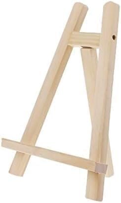 CONGRUI Mini-Künstler-Staffelei aus Holz, Ständer für Party-Dekoration, dreieckige Staffelei, Malzubehör (20 x 28 cm) von CONGRUI