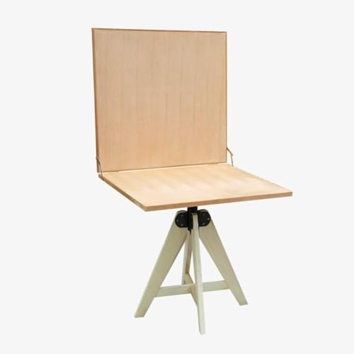 CONGRUI Multifunktionale Staffelei, stabile Holzstaffelei Desktop Faltbarer Zeichentisch, höhenverstellbar, geeignet für professionelle Künstler (A) von CONGRUI