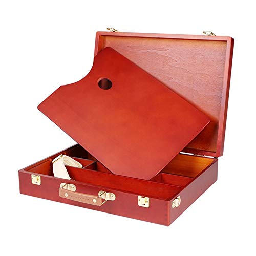 CONGRUI Ölfarbe Koffer Künstler Holz Tisch Box Staffelei Malerei Box Tragbar Desktop Skizze Malerei Braun CONGRUI Ölfarbe Koffer Künstler Holz Tisch Box Staffelei Malerei Box Tragbar Desktop Skizze Malerei Braun von CONGRUI