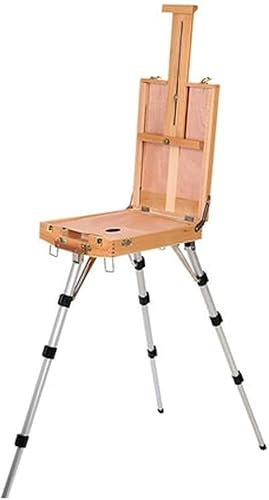 CONGRUI Ölfarbkasten, Skizzieren, Ölfarbe, Staffelei, tragbarer Malkasten, Erwachsene, massives Holz (E) von CONGRUI