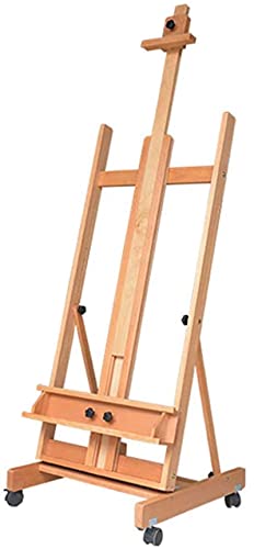 CONGRUI Ölstaffelei aus Holz mit Rad Zeichenbrett Holz Werbung Display Ständer Studio Staffelei CONGRUI Ölstaffelei aus Holz mit Rad Zeichenbrett Holz Werbung Display Ständer Studio Staffelei von CONGRUI