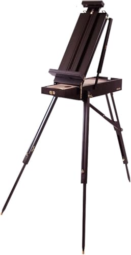CONGRUI Professionelle Zeichenbrett-Staffelei, zusammenklappbares Dreibein-Staffelei, tragbare Maler-Aufbewahrungsbox, verstellbares Design mit Schublade für Künstler, Kunststudenten, Farbe: Braun CONGRUI Professionelle Zeichenbrett-Staffelei, zusammenklappbares Dreibein-Staffelei, tragbare Maler-Aufbewahrungsbox, verstellbares Design mit Schublade für Künstler, Kunststudenten, Farbe: Braun von CONGRUI