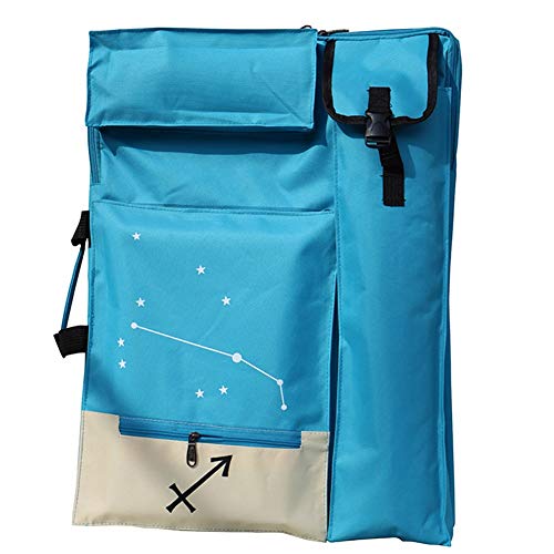 CONGRUI Rucksack 4K Schultermalerei Staffelei Tasche Sternbild Muster Malerei Paket Kunstausrüstung 66 x 50 cm (Hellblau) von CONGRUI