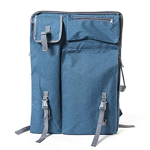 CONGRUI Rucksack Artboard Tasche 4K Erwachsene Staffelei Tasche Kunst Skizze Tasche Wasserdicht Langlebig 66 x 50 cm (Blau) von CONGRUI