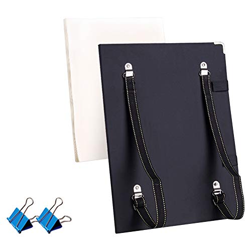 CONGRUI Sketchpad Skizzenpapier, faltbar, wasserdicht, Staffelei, tragbares Set, Anfänger, Zeichnen, Skizzenbrett (Schwarz, 8K) von CONGRUI