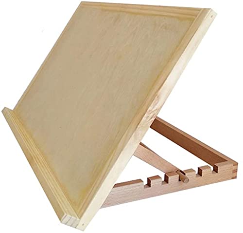 CONGRUI Sketchpad Tischstaffelei aus Holz, Desktop-Staffelei, Skizze, Ölgemälde, Holz, handgemaltes Regal, zusammenklappbares Skizzenbrett von CONGRUI