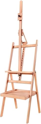 CONGRUI Staffelei, 150–190 cm, neigbar, Holzschublade, Aufbewahrung, Staffelei, geeignet für Kinder und Erwachsene (transparent) von CONGRUI