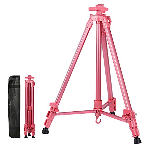 CONGRUI Staffelei, Malerei, Skizze, Jäten, Staffelei, Ständer, Zeichentisch, Box, Ölgemälde, Kunstbedarf, Zeichenbretter (Rosa, Staffelei) von CONGRUI