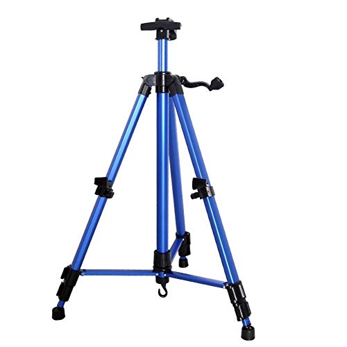 CONGRUI Staffelei, Metall-Skizzenrahmen, Dreieck, Zeichnen, professionelle Präsentationsstaffelei, Platz beim Malen, eleganter, vielseitiger Tisch, ideal für verschiedene Dinge, Pc+ABS (blau) von CONGRUI