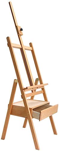 CONGRUI Staffelei, Schublade, Holz, Zeichenbrett, Skizzenhalterung, für Erwachsene und Kinder, multifunktional, hochwertige Malstaffelei, Werbewerbung, Buchenholz (weiß) von CONGRUI