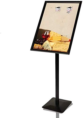 CONGRUI Staffelei, hochwertige Staffelei, Auto-Ausstellungsstand, Aluminiumlegierung, Restaurant, Boden, Hotels, multifunktional, für den Außenbereich, Innenhöfe, Metall (Aluminiumlegierung) (Schwarz von CONGRUI