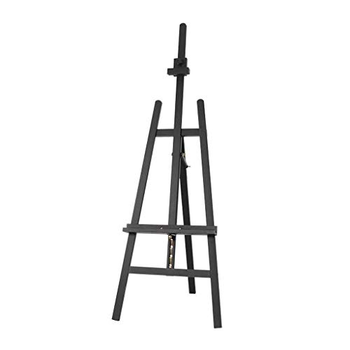 CONGRUI Staffelei, professionelle Präsentationsstaffelei, vielseitiger Tisch beim Malen von Plänen, ideale Plakatwand usw., Tischplatte, verschiedene Dinge, Eukalyptus, Kiefer (schwarz) von CONGRUI