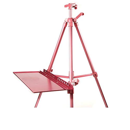 CONGRUI Staffelei, tragbares Skizzenbrett, Metall, für Erwachsene und Kinder, vielseitige Tischstaffelei, Platz beim Malen, Pläne, Poster usw., inspirieren Sie die Aluminiumlegierung (Roségold) von CONGRUI