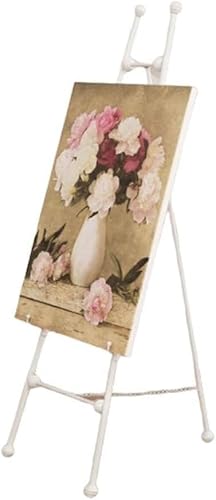 CONGRUI Staffelei, verstellbar, Eisen, Kunst-Display, klappbarer Bodenständer, Poster, Hochzeit (Weiß, L) von CONGRUI