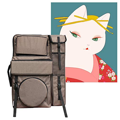 CONGRUI Staffelei-Kunsttasche für Künstler, große Kapazität, multifunktional, wasserdicht, tragbar, Braun CONGRUI Staffelei-Kunsttasche für Künstler, große Kapazität, multifunktional, wasserdicht, tragbar, Braun von CONGRUI