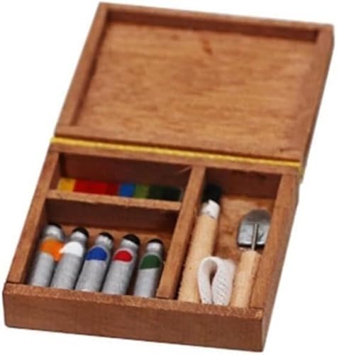 CONGRUI Staffelei-Zubehör, Malpalette, Miniatur-Dekoration, langlebig CONGRUI Staffelei-Zubehör, Malpalette, Miniatur-Dekoration, langlebig von CONGRUI