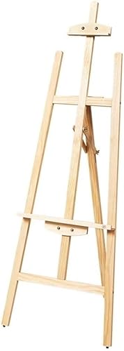CONGRUI Staffelei für Anfänger, Massivholz, stabile Staffelei, 134 cm, faltbarer Präsentationsständer, 3 Farben (C) von CONGRUI