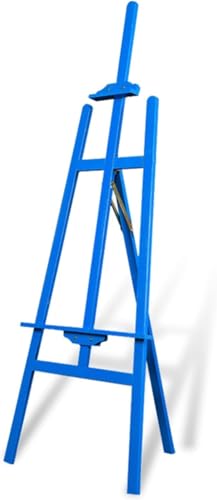 CONGRUI Staffelei für Künstler, Staffelei mit A-Rahmen, Holzstaffelei, faltbar, tragbar, zum Malen, Zeichnen und Ausstellen, einfache Montage, Blau, 175 cm CONGRUI Staffelei für Künstler, Staffelei mit A-Rahmen, Holzstaffelei, faltbar, tragbar, zum Malen, Zeichnen und Ausstellen, einfache Montage, Blau, 175 cm von CONGRUI