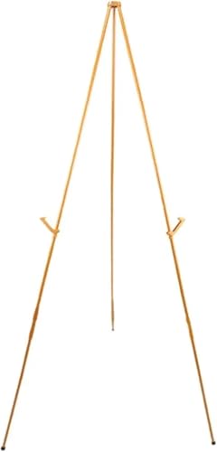 CONGRUI Staffelei für Malerei, Stativ, Kunst, Zeichnen, Staffelei, Halter, Bretter, Holz, Poster, Präsentationsständer (goldfarben) von CONGRUI