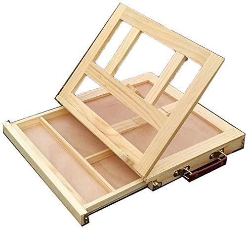 CONGRUI Staffelei für Ölgemälde, Schublade, Werkzeugkasten, Präsentationsständer, professionelle Staffelei, ideal für den Tisch, verschiedene Dinge inspirieren Holz CONGRUI Staffelei für Ölgemälde, Schublade, Werkzeugkasten, Präsentationsständer, professionelle Staffelei, ideal für den Tisch, verschiedene Dinge inspirieren Holz von CONGRUI