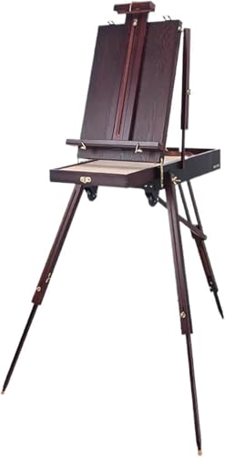 CONGRUI Stativ, Staffelei, tragbar, Holz, Skizzenrahmen, Staffelei, Zeichenkunst (Kaffee mit Stange) von CONGRUI