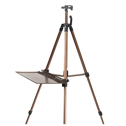 CONGRUI Stativ-Staffelei, professionelle Staffelei für Künstler, Staffelei, verstellbares Leinwanddisplay (braun) von CONGRUI
