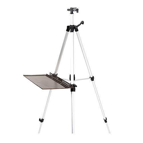 CONGRUI Stativ-Studio-Staffelei, professionelle Staffelei für Künstler, Staffelei, verstellbare Leinwand (Silber) von CONGRUI