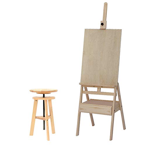 CONGRUI Studio Arts Künstler-Staffelei für Teller, Whiteboard (Staffelei + Hocker) von CONGRUI