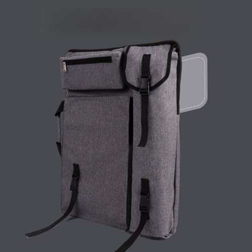 CONGRUI Tasche für Zeichenbrett, Zeichenbrett mit Tasche, große Kapazität, Staffeleien, Rucksack (Grau) von CONGRUI