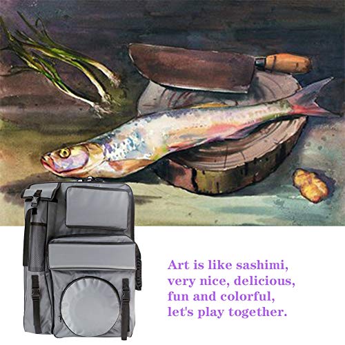 CONGRUI Tasche für technische Zeichenbretter, wasserdicht, tragbar, Kunstset, Skizzenblock, Tasche, Kunstbedarf, 66 x 48 cm (grau) von CONGRUI