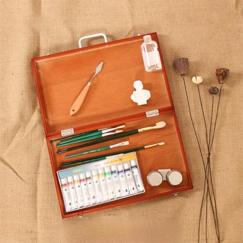 CONGRUI Tischkasten, Ölfarbe, Laptop, Staffelei, Künstler, Kunstbedarf, Künstler, Bastelbox, 37 x 23 x 4,3 cm CONGRUI Tischkasten, Ölfarbe, Laptop, Staffelei, Künstler, Kunstbedarf, Künstler, Bastelbox, 37 x 23 x 4,3 cm von CONGRUI