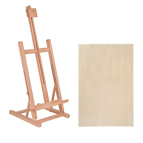 CONGRUI Tischstaffelei, Holz, Öl, Staffelei, Ständer, Gerüste, Skizze, Zeichenbrett, Outdoor-Malerei (Staffelei + 8K-Zeichenbrett) von CONGRUI