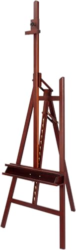CONGRUI Tragbare Staffelei, Holz-Staffelei mit A-Rahmen, verstellbar, faltbar, Staffelei, Mal- und Skizzierhalter für Studio, Klassenzimmer und Balkon (B) von CONGRUI