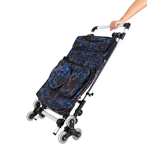 CONGRUI Tragbarer faltbarer Kunstwagen, Skizzenblock, Staffelei, Skizzen-Set, Paket, faltbarer Werkzeugwagen, 45 x 100 x 135 cm (Blau) von CONGRUI