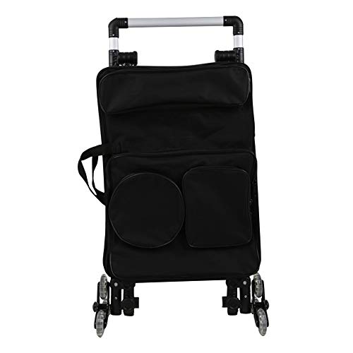 CONGRUI Tragbarer faltbarer Kunstwagen, Skizzenblock, Staffelei, Skizzen-Set, Paket, faltbarer Werkzeugwagen, 45 x 100 x 135 cm (schwarz) von CONGRUI