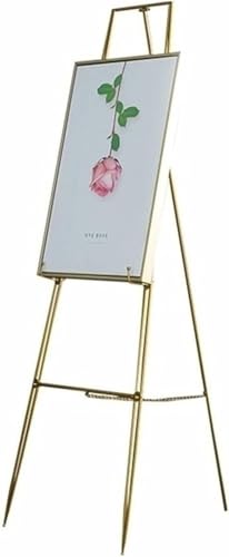 CONGRUI Verstellbare Poster-Staffelei für den Garten, Salon, Schmiedeeisen, dekorativer Gemäldeständer, für den Außenbereich, Hochzeit, Willkommens-Halter (115 cm) von CONGRUI