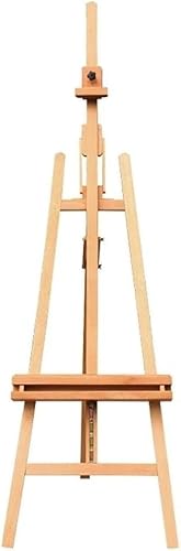 CONGRUI Verstellbare Staffelei, 170–236 cm, Buchenholz, dicker stabiler Präsentationsständer, geeignet für Künstler, Skizzieren, Poster-Display (A) von CONGRUI