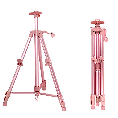 CONGRUI Verstellbare Teleskop-Staffelei für Künstler, rosa Display bei Hochzeiten, Studenten (Staffelei) von CONGRUI