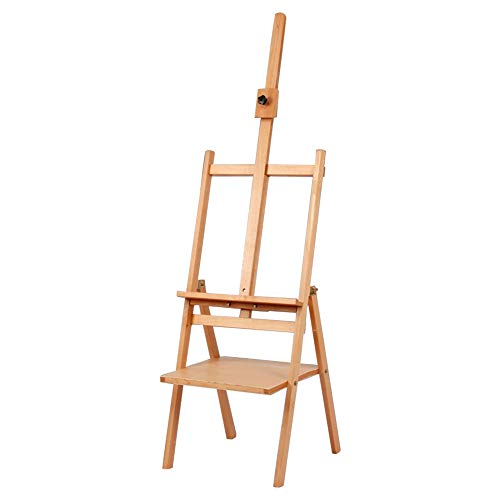 CONGRUI Zeichenbrett aus Holz, mit Halterung, tragbar, zusammenklappbar, Skizzenschublade, Ölgemälde (B, Staffelei) von CONGRUI