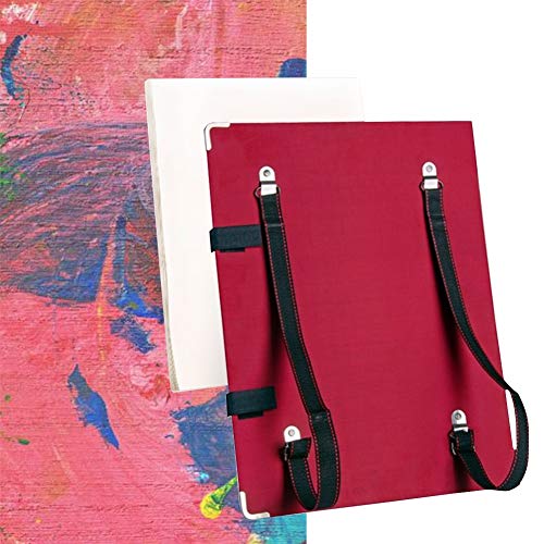 CONGRUI Zeichentafel für Kunststudenten, Outdoor, Doppelschulter, 4K, Schülermappe (Rot, 4K) von CONGRUI