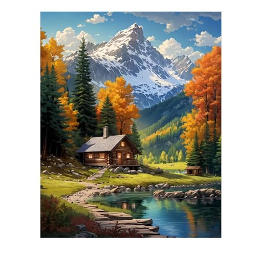 CONHUIDF Malen Nach Zahlen Erwachsene Paint By Numbers Adult DIY Berg Handgemalt Ölgemälde Kit Kreativ Set Für Erwachsene Cheerful Painting - 3 Pinseln Und Acrylfarbe Leinwand 40 X 50 cm CONHUIDF Malen Nach Zahlen Erwachsene Paint By Numbers Adult DIY Berg Handgemalt Ölgemälde Kit Kreativ Set Für Erwachsene Cheerful Painting - 3 Pinseln Und Acrylfarbe Leinwand 40 X 50 cm von CONHUIDF