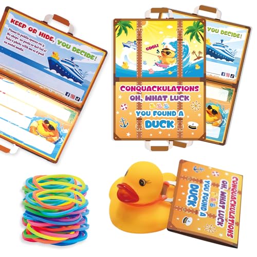 Duck Tags Kreuzfahrten-Entenanhänger, Lebenserhaltungsring-Design, Kreuzfahrten-Enten-Tags, 50 Stück, Entenanhänger mit Loch und Gummibändern, Entenanhänger für Kreuzfahrt-Enten-Spiele Duck Tags Kreuzfahrten-Entenanhänger, Lebenserhaltungsring-Design, Kreuzfahrten-Enten-Tags, 50 Stück, Entenanhänger mit Loch und Gummibändern, Entenanhänger für Kreuzfahrt-Enten-Spiele von CONQUACKULATIONS